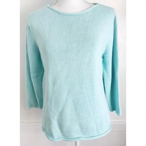 Pendleton • Vintage Light Blue Mint Knit Sweater